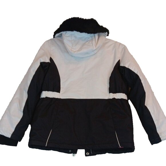 ZeroXposur Jacket XL (16) Black White Ski Coat Hood Coat insulated Water / Wind - Picture 4 of 16
